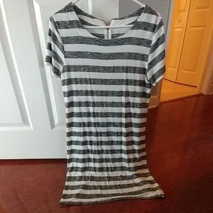 Striped t-shirt dress